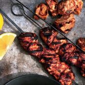 YOGURT MARINATED CHIX KEBABS w/ALEPPO PEPPER